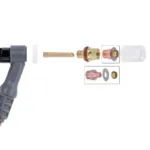 Spartus QUARTZSystem, kleine Gaslinse, Düse S, auswechselbares Sieb 9/20 [für Elektrode 2,4mm], Bild 3