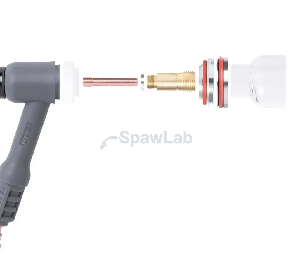 Spartus QUARTZSYSTEM, Linse Ver.. kurz Gasdüse L 17/18/26 [für Elektrode 2.4mm], Bild 3