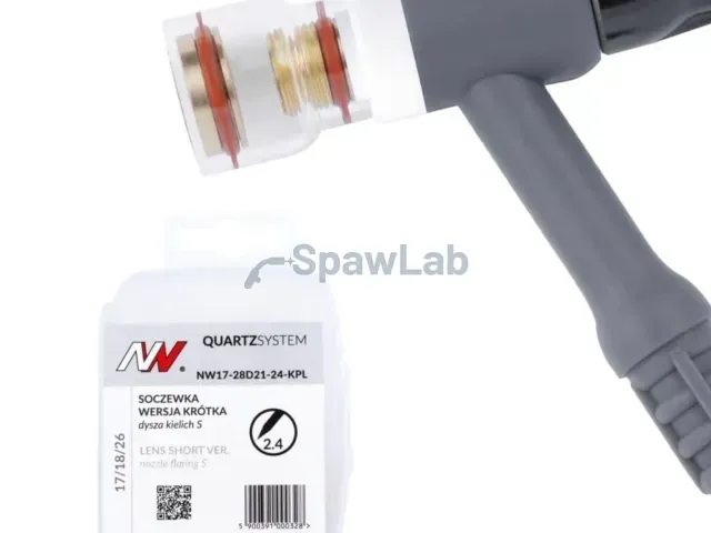 Spartus QUARTZSYSTEM - Soczewka Wer. krótka dysza kielich S 17/18/26 [na elektrodę 2.4mm]
