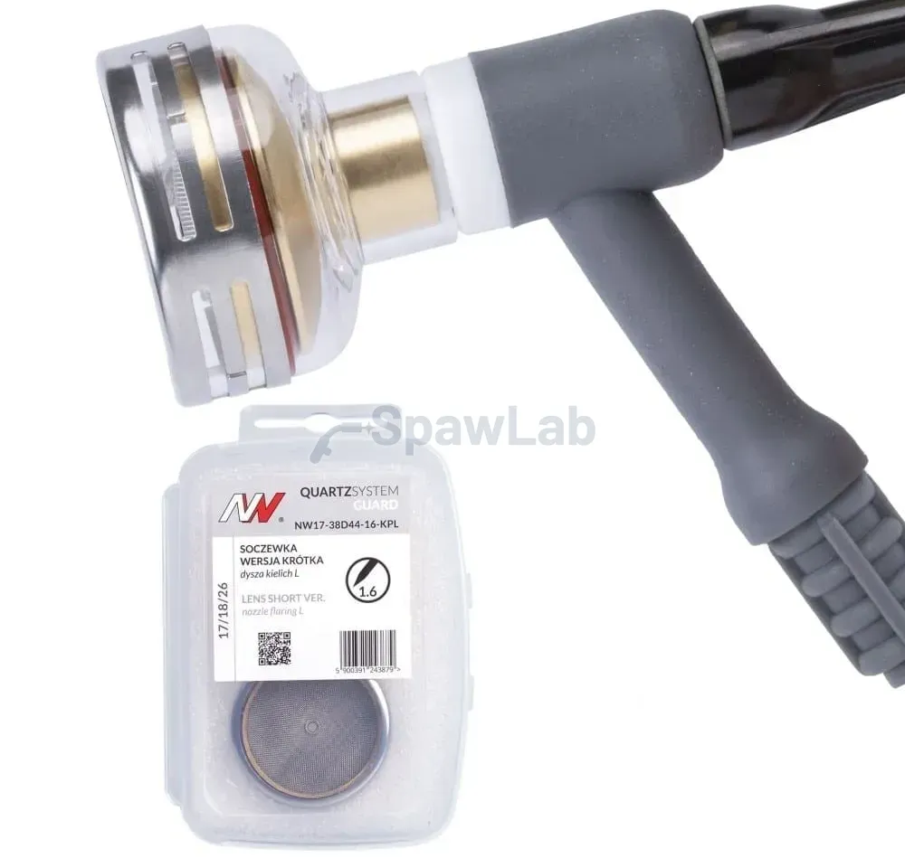 Spartus QUARTZSystem, Gaslinse kurze Ausführung mit Kelchdüse GUARD L #24 [für Elektrode 1,6mm]