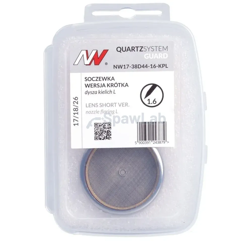 Spartus QUARTZSystem, Gaslinse kurze Ausführung mit Kelchdüse GUARD L #24 [für Elektrode 1,6mm], Bild 5