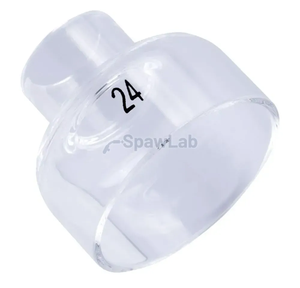 Spartus QUARTZSystem, Gaslinse kurze Ausführung mit Kelchdüse GUARD L #24 [für Elektrode 2,4mm], Bild 3