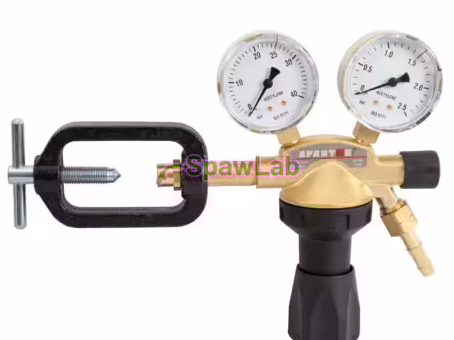 Spartus acetylene regulator with yoke