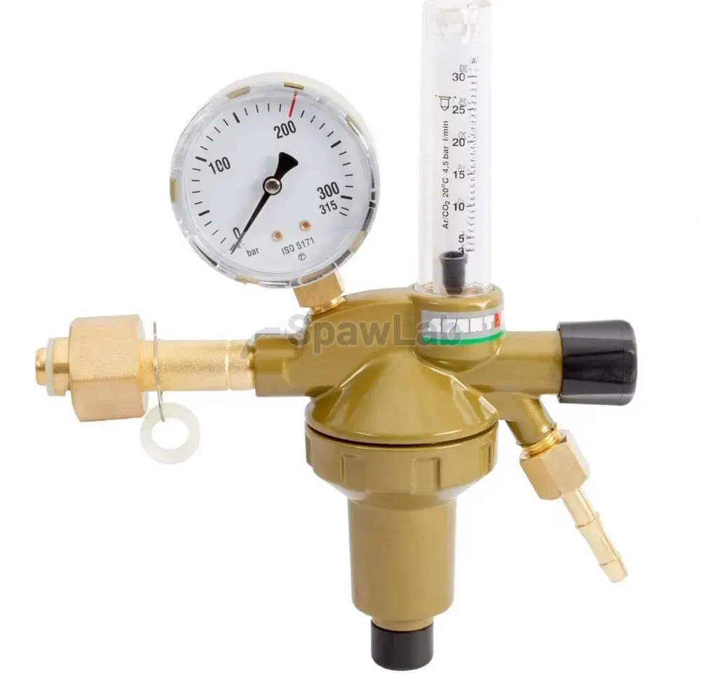 Spartus Druckminderer ArCO2 1/4 RH mit Rotameter