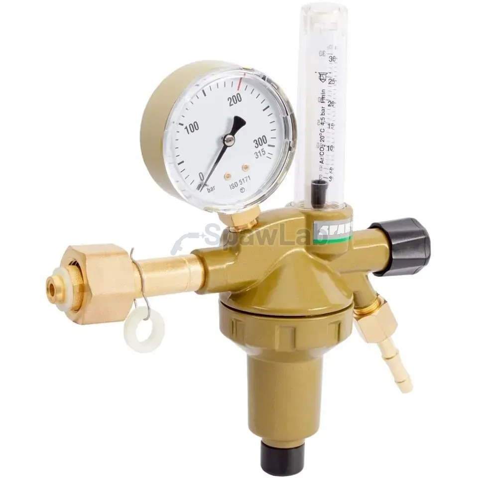 Spartus Druckminderer ArCO2 1/4 RH mit Rotameter, Bild 2