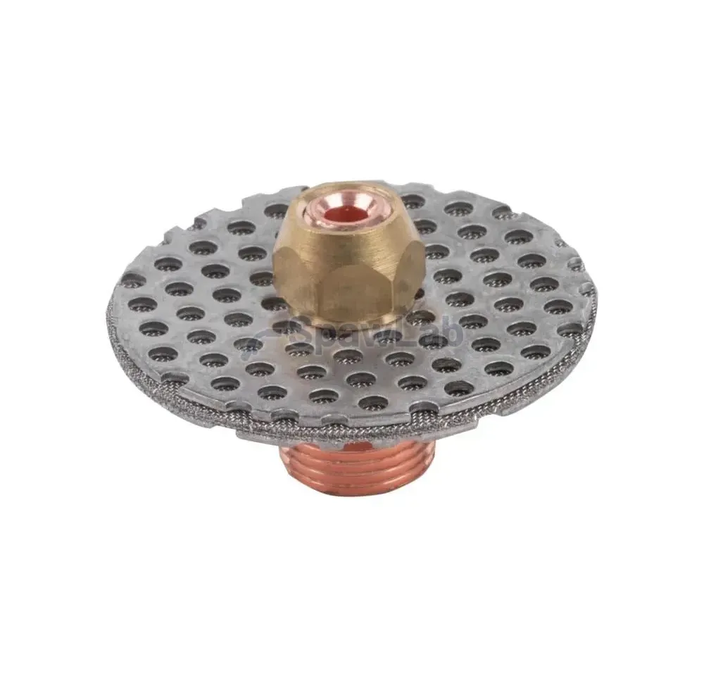 Spartus große Gaslinse, komplett mit auswechselbarem Sieb, QUARTZSYSTEM 9/20, 17/18/26, L=18mm d=2,4mm