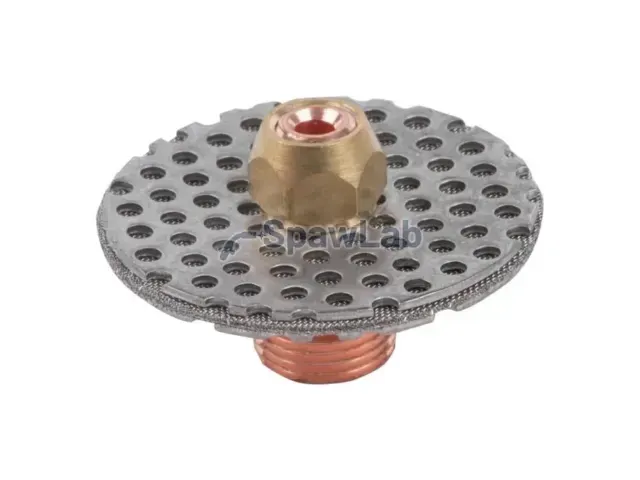Spartus große Gaslinse, komplett mit auswechselbarem Sieb, QUARTZSYSTEM 9/20, 17/18/26, L=18mm d=2,4mm