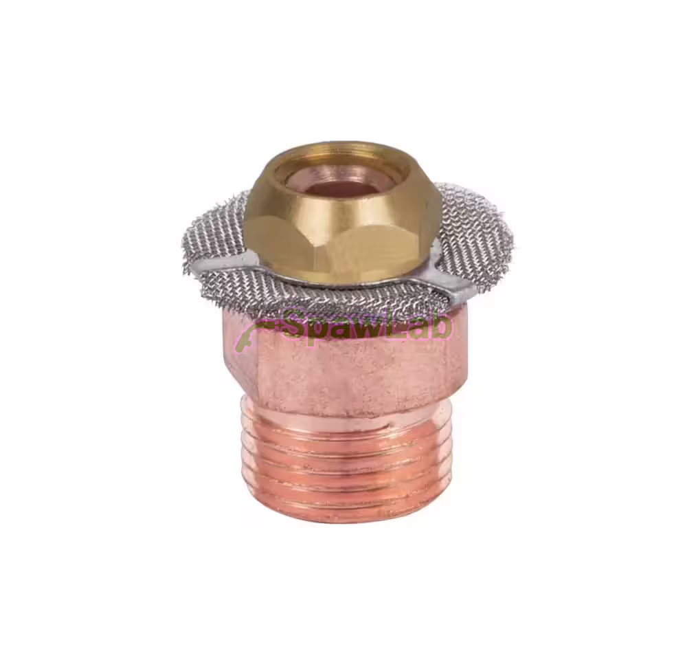 Spartus kleine Gaslinse, komplett mit auswechselbarem Sieb, QUARTZSYSTEM 9/20, 17/18/26, L=16mm d=2,4mm