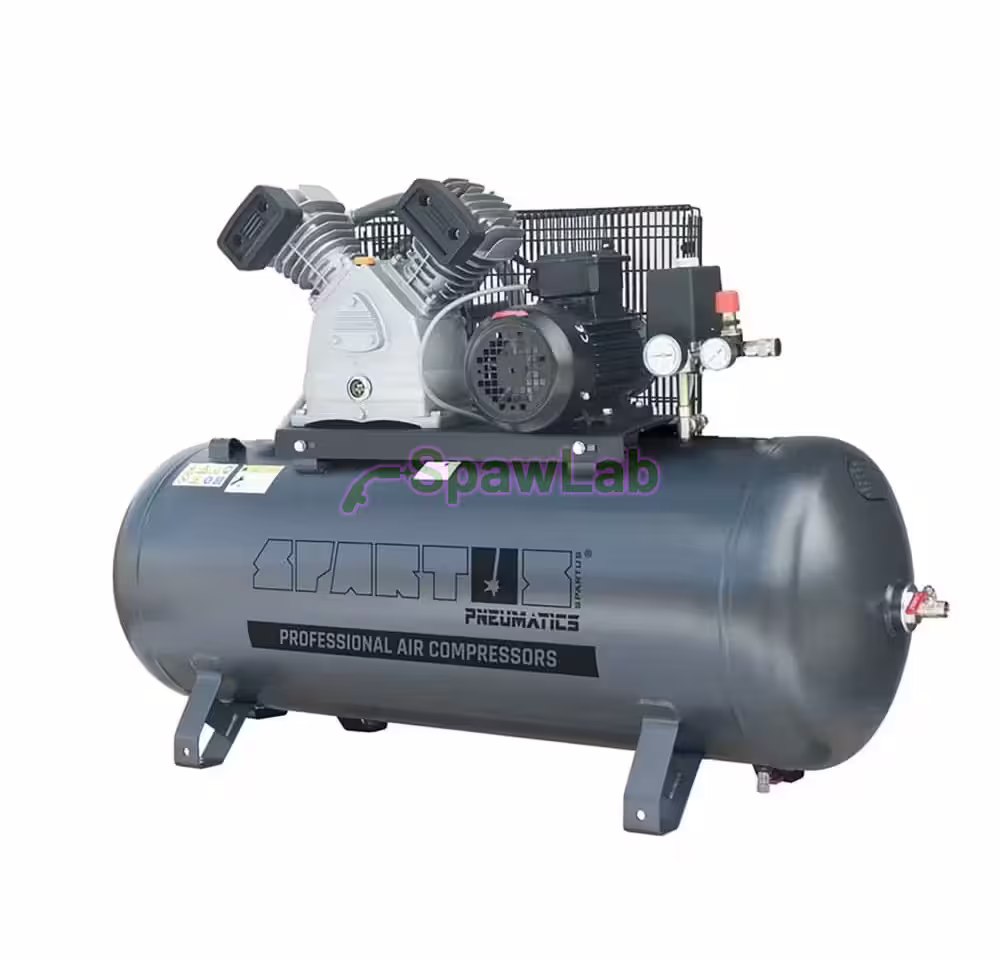 Spartus SPARTUS® piston compressor on a horizontal tank [420/200 2.2 kW 230V 10bar]
