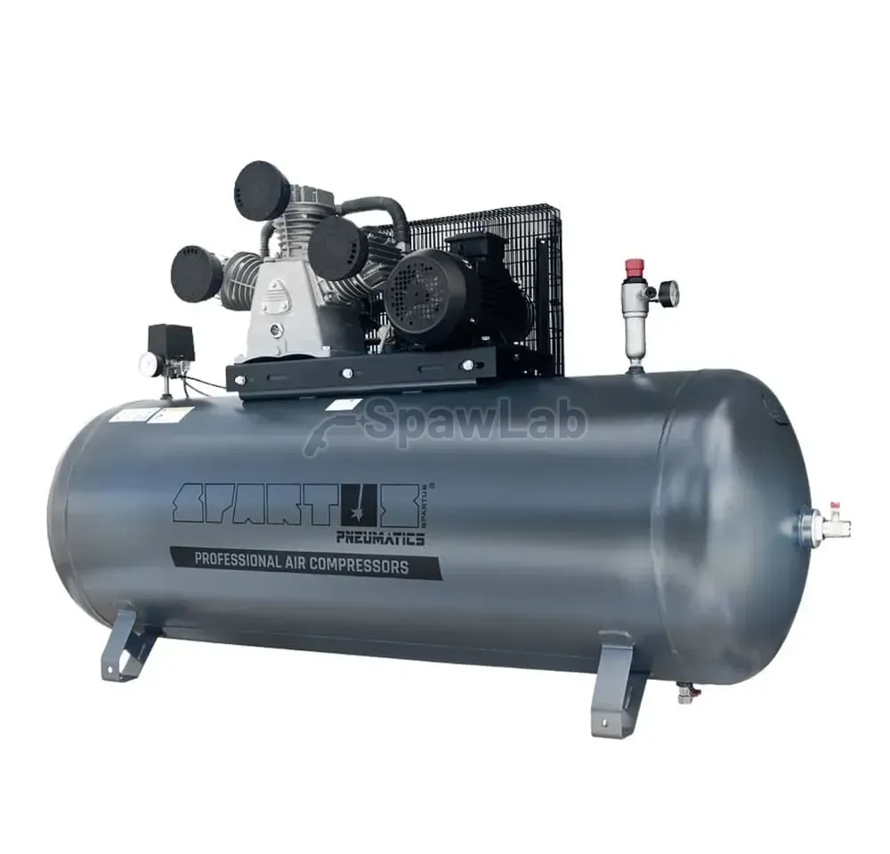 Spartus Sprężarka tłokowa SPARTUS® na zbiorniku poziomym [880/500 5.5kW 400V 10bar]