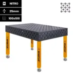 Spartus Maximus 3D welding table 1500x1000x200mm | diagonal | D28 | 4 legs with feet L=650mm