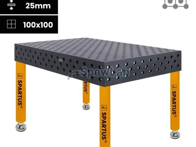 Spartus Maximus 3D welding table 1500x1000x200mm | diagonal | D28 | 4 legs with feet L=650mm