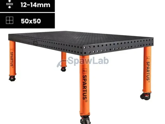 Spartus Welding table Spartus Maximus 3D 2000x1000x100mm | system D16 | 4 legs with wheels L=650mm