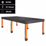 Spartus Welding table Spartus Maximus 3D 2400x1200x100mm | system D16 | 6 legs with wheels L=650mm