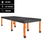 Spartus Stół spawalniczy Spartus Maximus 3D 3000x1500x100mm | system D16 | 8 nóg z kółkami L=650mm