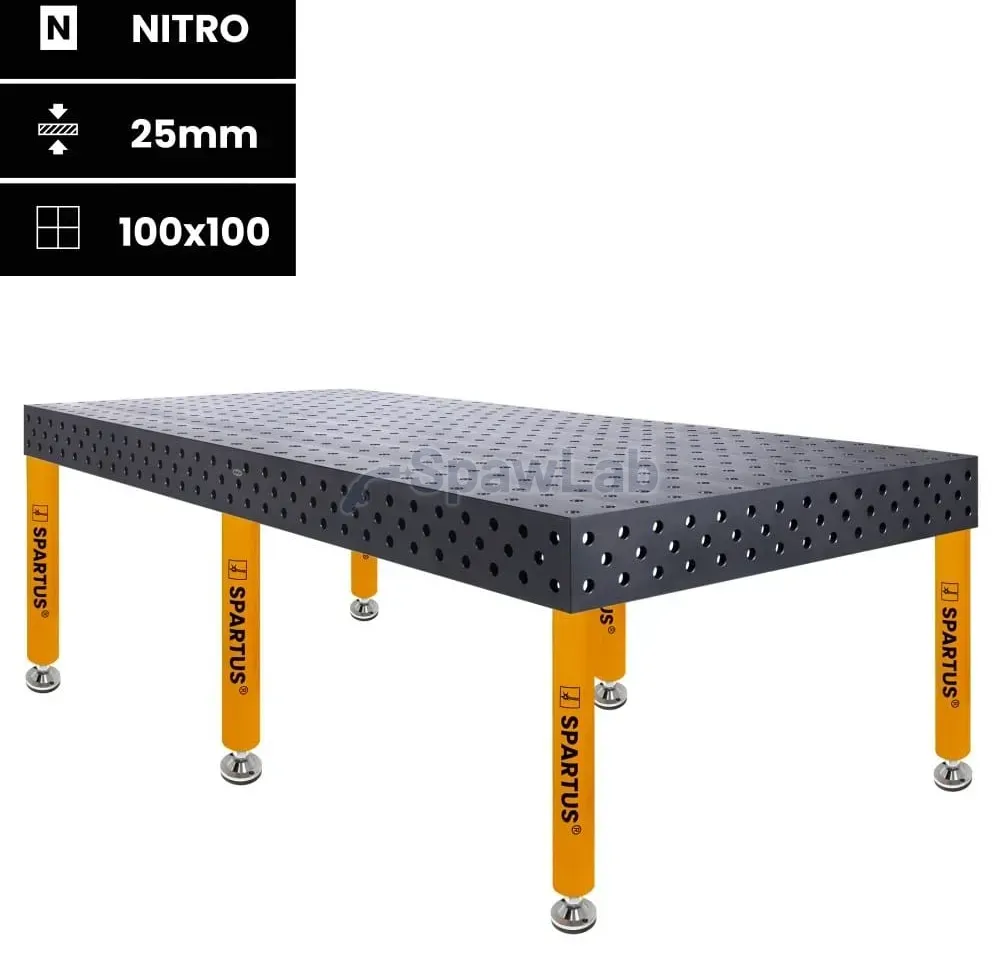 Spartus Stół spawalniczy Spartus Maximus 3D 3000x1500x200mm | D28 | 6 nóg ze stopami L=650mm