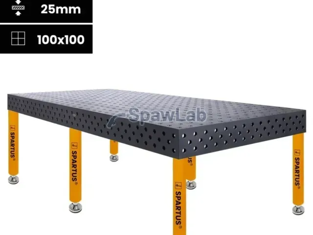 Spartus Maximus 3D welding table 3000x1500x200mm, D28, 6 legs with feet L=650mm