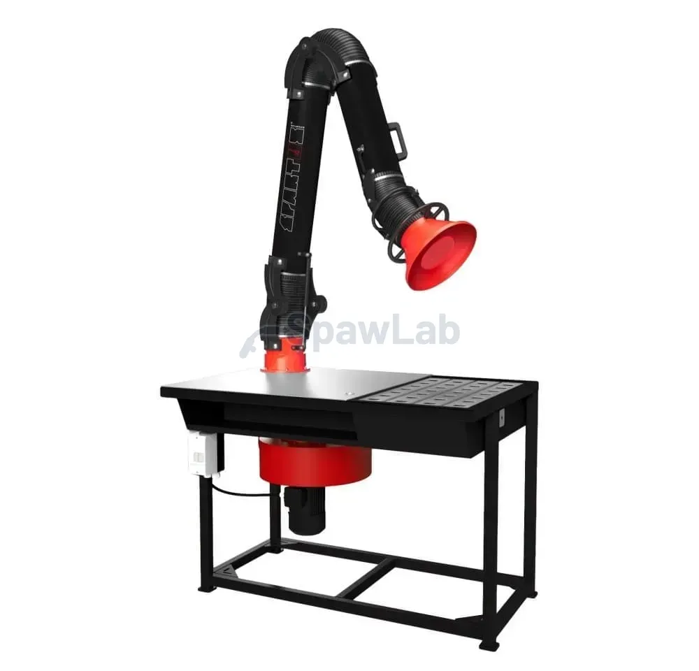 Spartus welding table with fume extraction