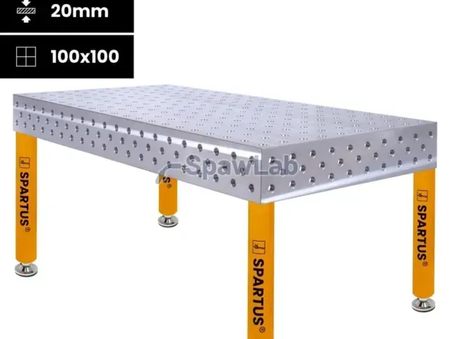 Spartus Welding table Spartus Ferros 3D 2000x1000x200mm | D28 | 4 legs with feet L=650mm
