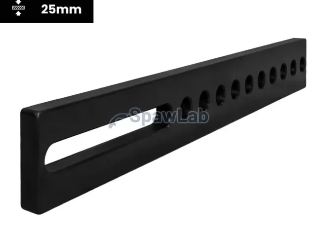 Spartus stop 750x100x25mm, holes/slot, nitrided