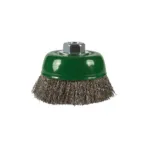 Spartus cup brush Ø100 mm, crimped stainless steel wire 0.3 mm, M14 thread, photo 2