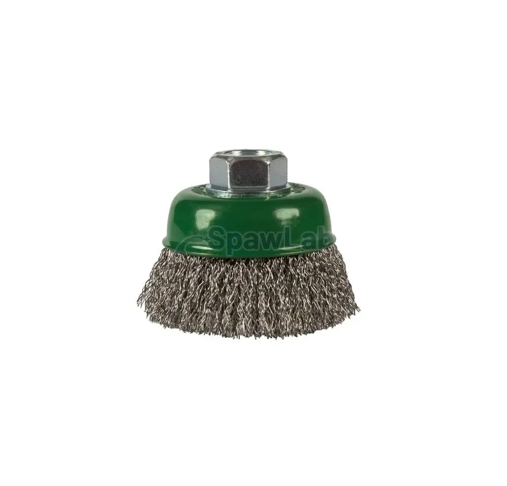 Spartus Topfbürste Ø65 mm, gewellter Edelstahldraht 0,3 mm, Gewinde M14, Bild 2