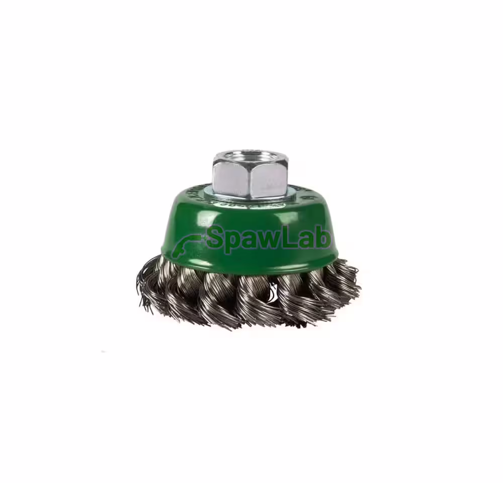 Spartus Szczotka doczołowa fi 65mm, drut nierdzewny splatany 0,35mm, gwint M14, zdjęcie 2