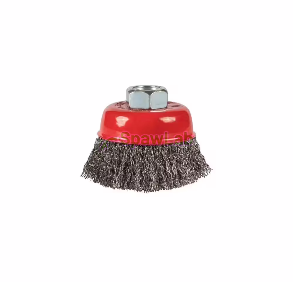 Spartus Szczotka doczołowa fi 65mm, drut stalowy falisty 0,3mm, gwint M14, zdjęcie 2
