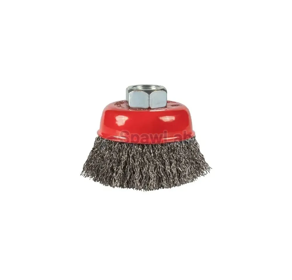 Spartus Topfbürste Ø65 mm, gewellter Stahldraht 0,3 mm, Gewinde M14, Bild 2