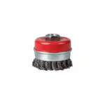 Spartus Topfbürste Ø65 mm, gezopfter Stahldraht 0,5 mm, Gewinde M14, Bild 2