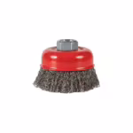 Spartus cup brush Ø75 mm, crimped steel wire 0.3 mm, M14 thread, photo 2