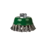 Spartus Topfbürste Ø80 mm, gezopfter Edelstahldraht 0,5 mm, Gewinde M14, Bild 2