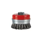 Spartus cup brush Ø80 mm, knotted steel wire 0.5 mm, M14 thread, photo 2