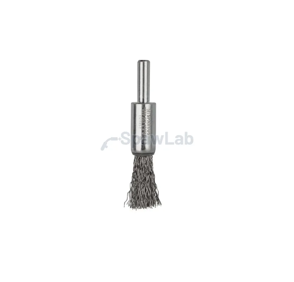 Spartus Pinselbürste Ø12 mm, gewellter Edelstahldraht 0,3 mm, Schaft 6 mm, Bild 2