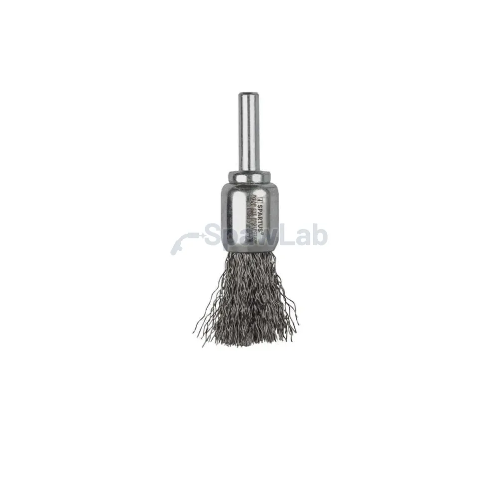 Spartus Pinselbürste Ø17 mm, gewellter Edelstahldraht 0,3 mm, Schaft 6 mm, Bild 2