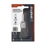 Spartus Szczotka pędzelkowa fi 17mm, drut stalowy falisty 0,3mm, trzpień 6mm