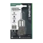 Spartus Pinselbürste Ø25 mm, gewellter Edelstahldraht 0,3 mm, Schaft 6 mm
