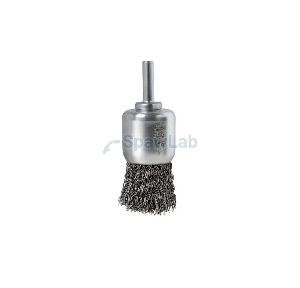 Spartus Szczotka pędzelkowa fi 30mm, drut stalowy falisty 0,3mm, trzpień 6mm, zdjęcie 2