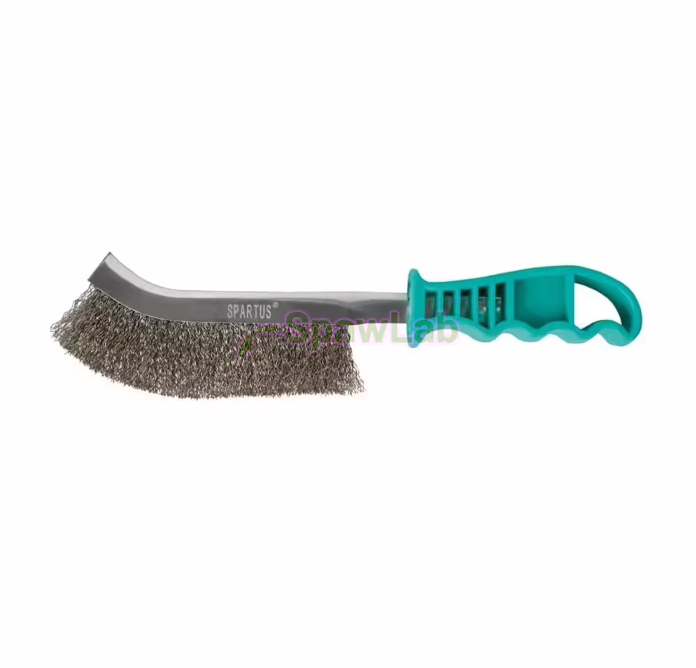 Spartus Handbürste 1-reihig, gewellter Edelstahldraht 0,3 mm, Bild 2