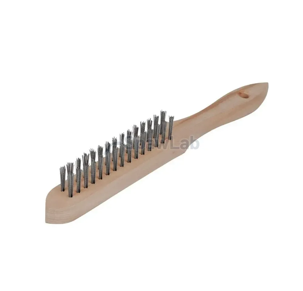 Spartus Handbürste 2-reihig, Edelstahldraht 0,3 mm