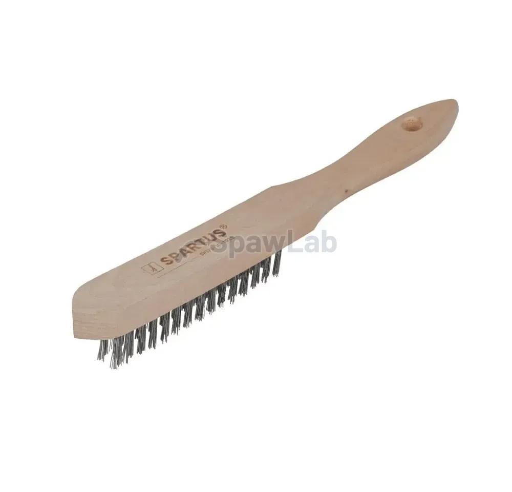 Spartus Handbürste 2-reihig, Edelstahldraht 0,3 mm, Bild 2