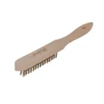 Spartus Handbürste 2-reihig, vermessingter Stahldraht 0,3 mm, Bild 2