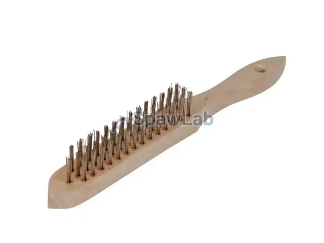 Spartus Szczotka ręczna 3-rzędowa drut stalowy mosiądzowany 0,3mm