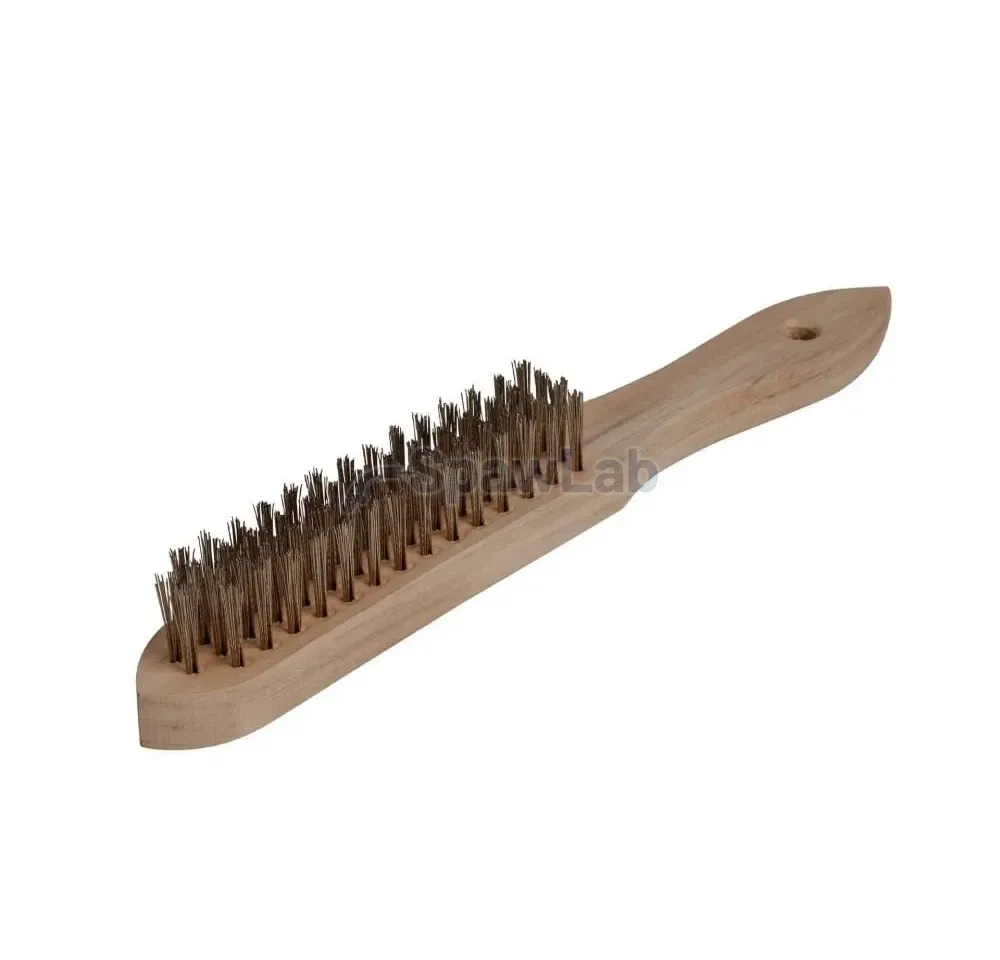 Spartus 4-row hand brush, brass-coated steel wire 0.3 mm