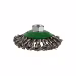Spartus bevel brush Ø100 mm, knotted stainless steel wire 0.5 mm, M14 thread, photo 2