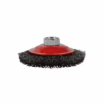 Spartus Kegelbürste Ø100 mm, gewellter Stahldraht 0,3 mm, Gewinde M14, Bild 2