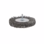 Spartus Rundbürste mit Schaft Ø100 mm, gewellter Stahldraht 0,3 mm, Schaft 6 mm, Bild 3