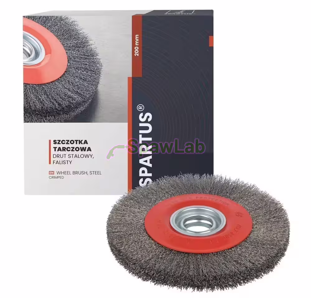 Spartus Rundbürste Ø200x25 mm, gewellter Stahldraht 0,3 mm