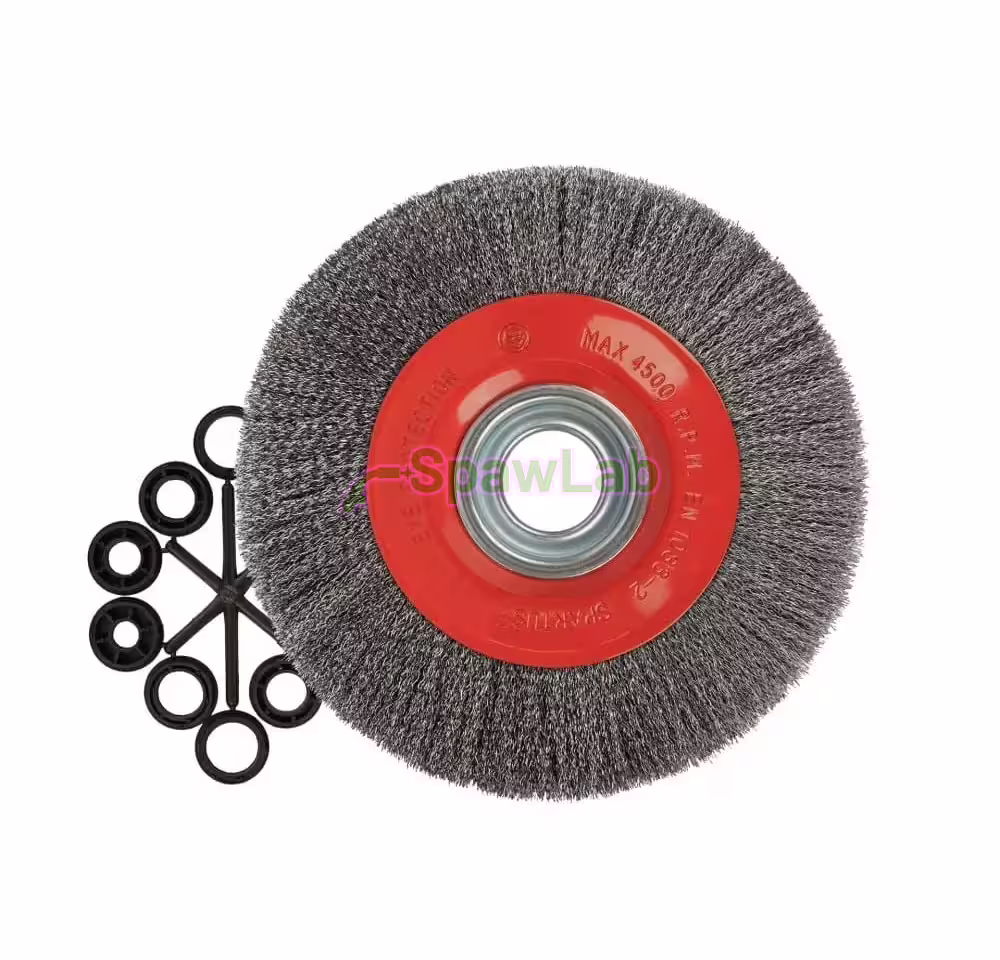 Spartus wheel brush Ø200x25 mm, crimped steel wire 0.3 mm, photo 2