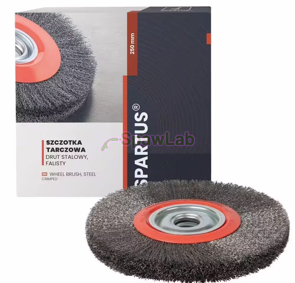 Spartus Rundbürste Ø250x25 mm, gewellter Stahldraht 0,3 mm